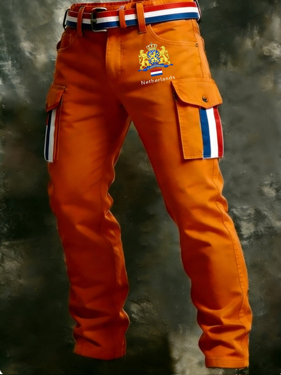Heren Koninginnedag Casual Werkbroeken