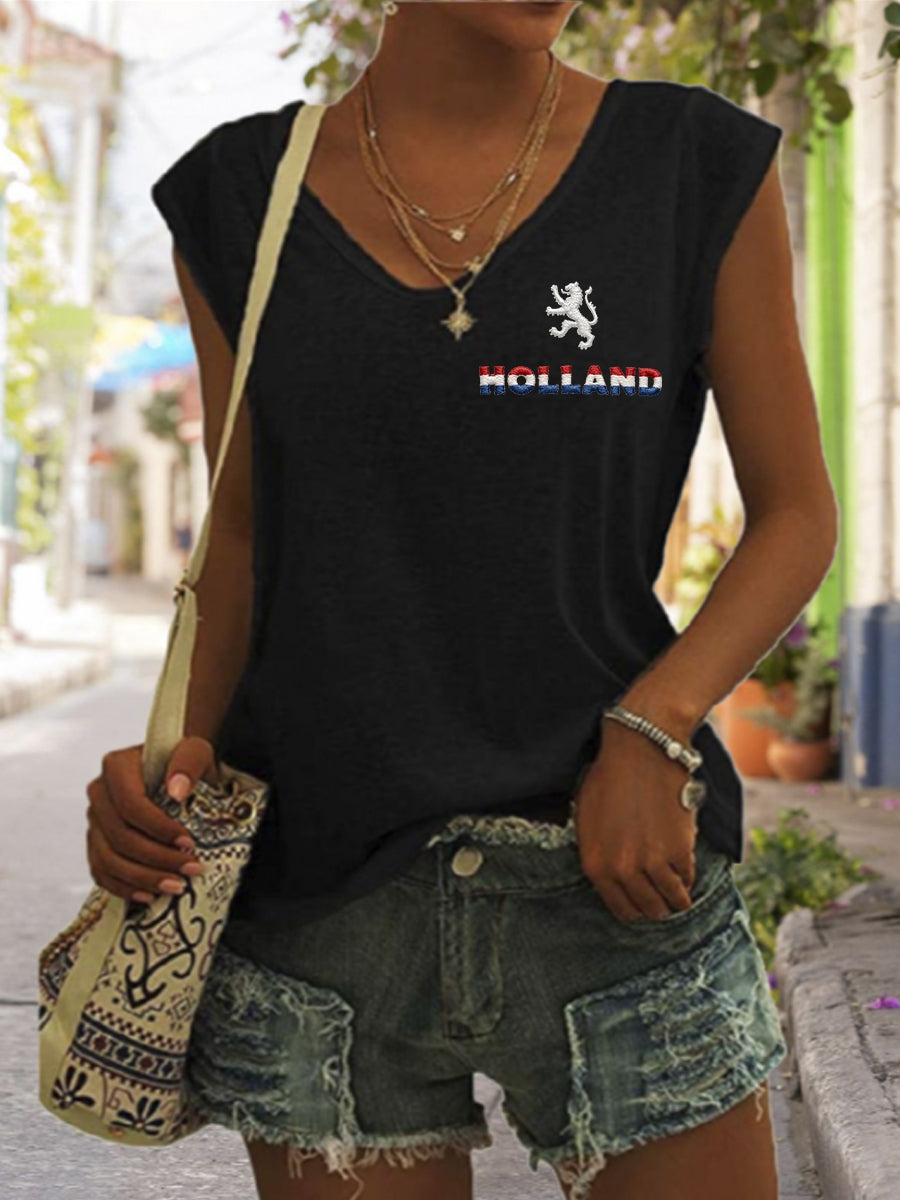 Dames Koningsdag katoenen T-shirt